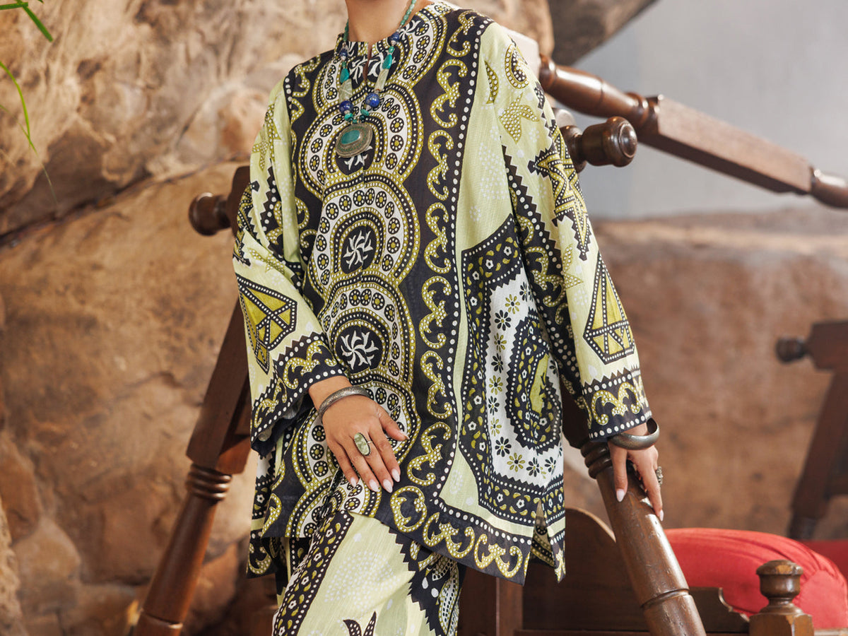 Lemon Light Khaddar 2Pc Stitched - AWP-2PS-SS-LKS-1109