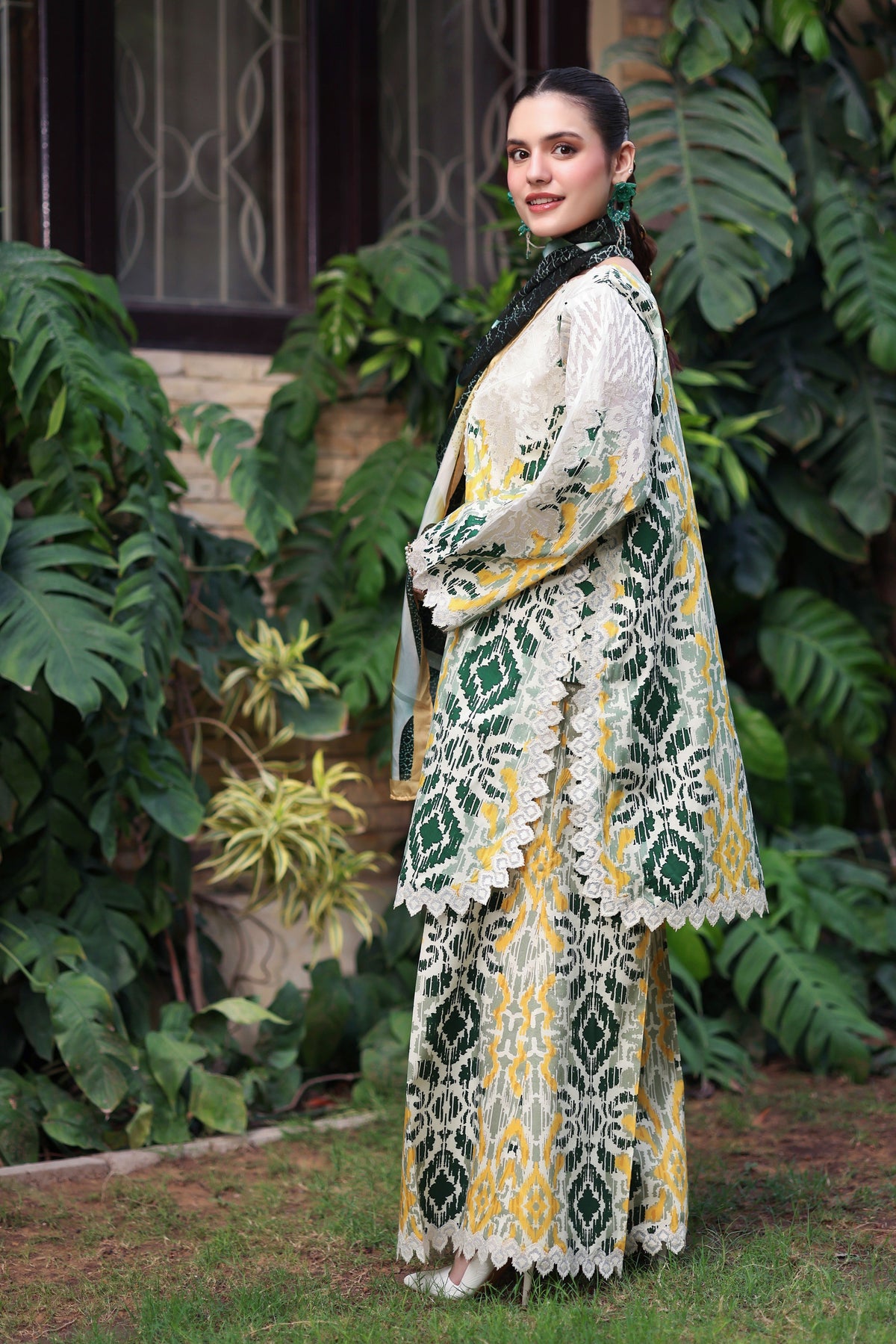 Aneelas Viscose Emb 3pc Silk Duppata [VC-26-33-A] [Dispatch Time 2 Months]