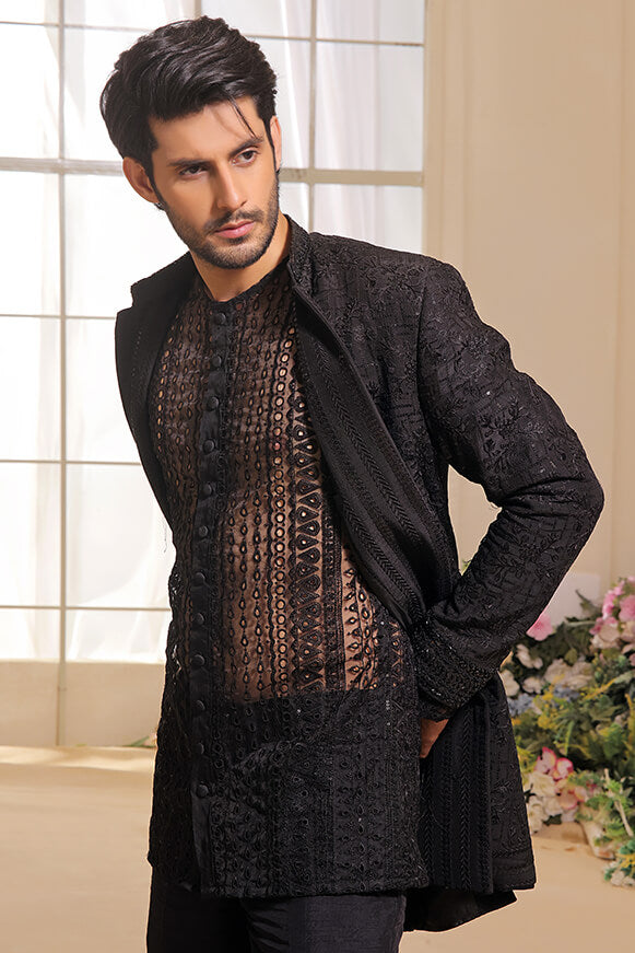 RAVEN – BLACK LONG PRINCE COAT