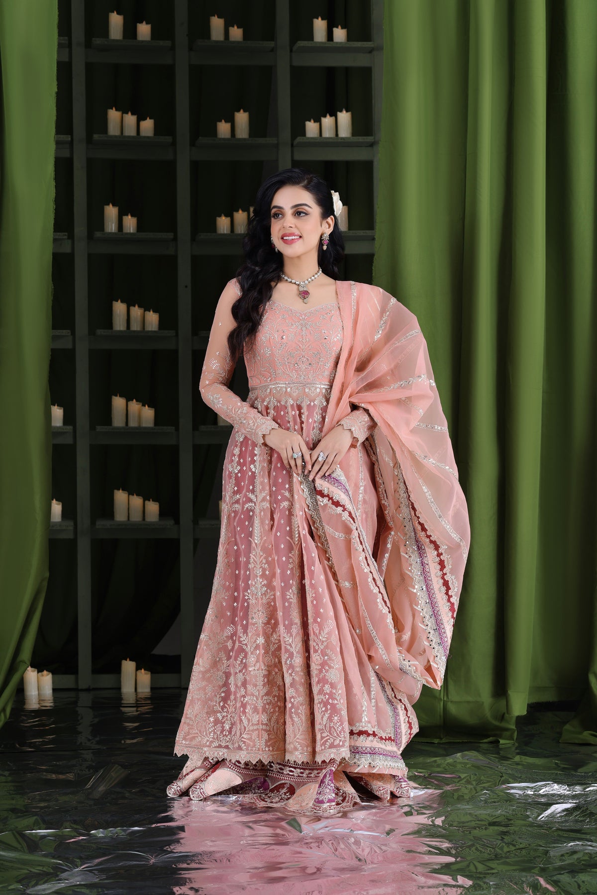 Aneelas Wedding/ Bridal Emb Maxi 3pc [BR-19] [Dispatch Time 2 Months]
