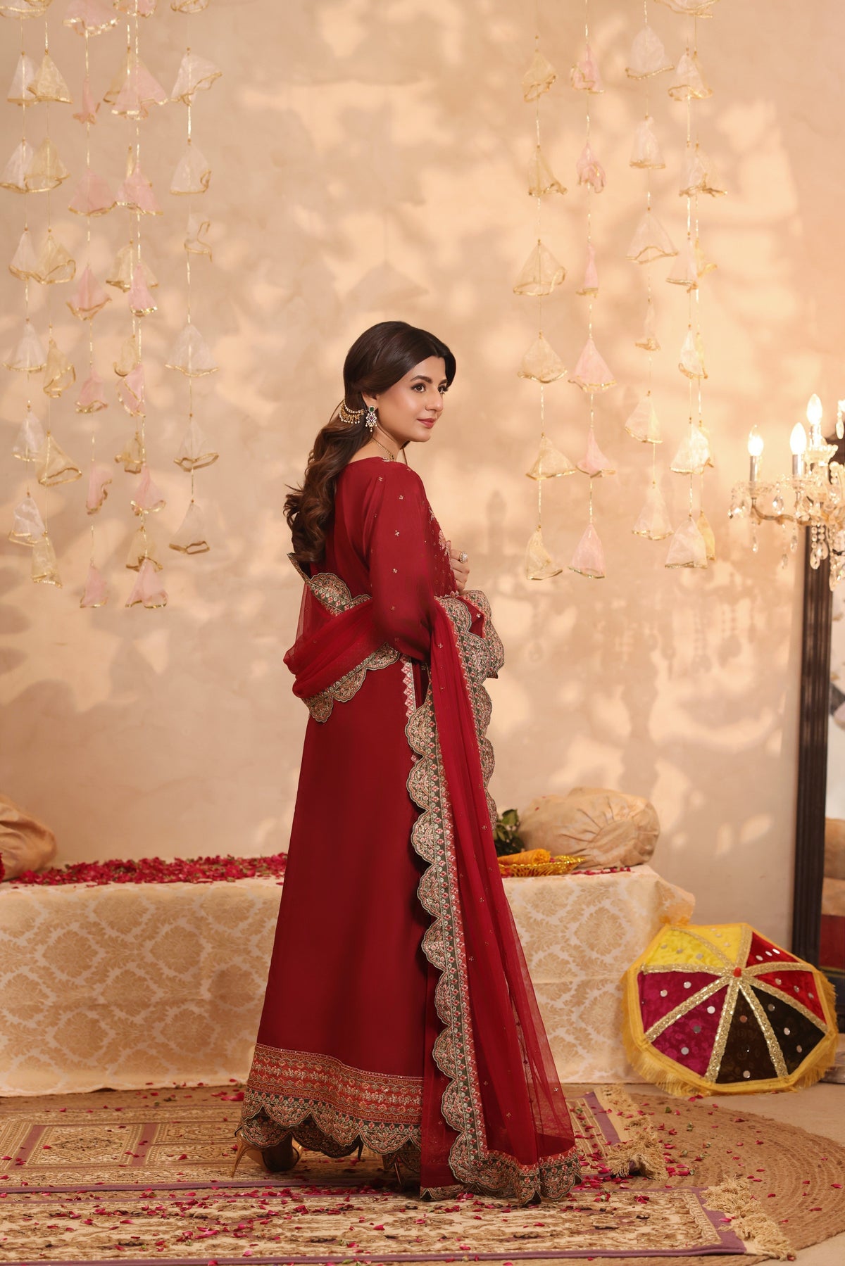 Aneelas Raw Silk Semi Formal Embroidered 2pc [FC-27]