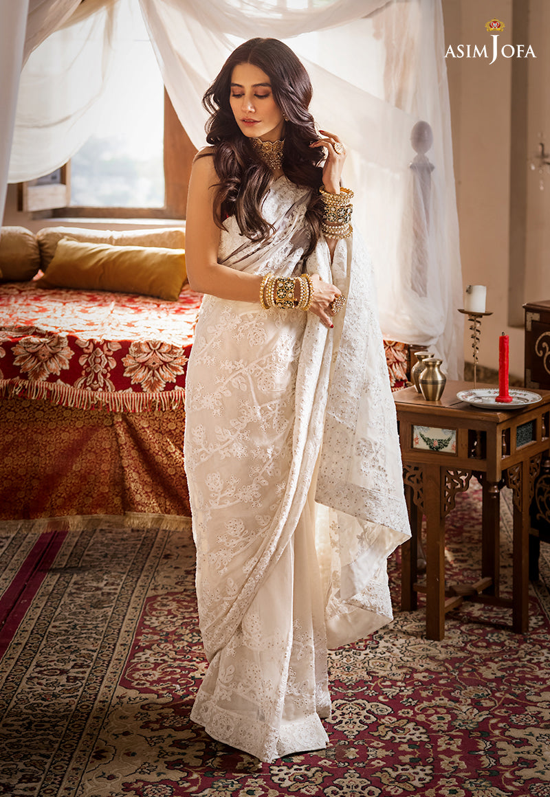 Ajso-218 Unstitched 3 Pcs Shirt Dupatta Trouser