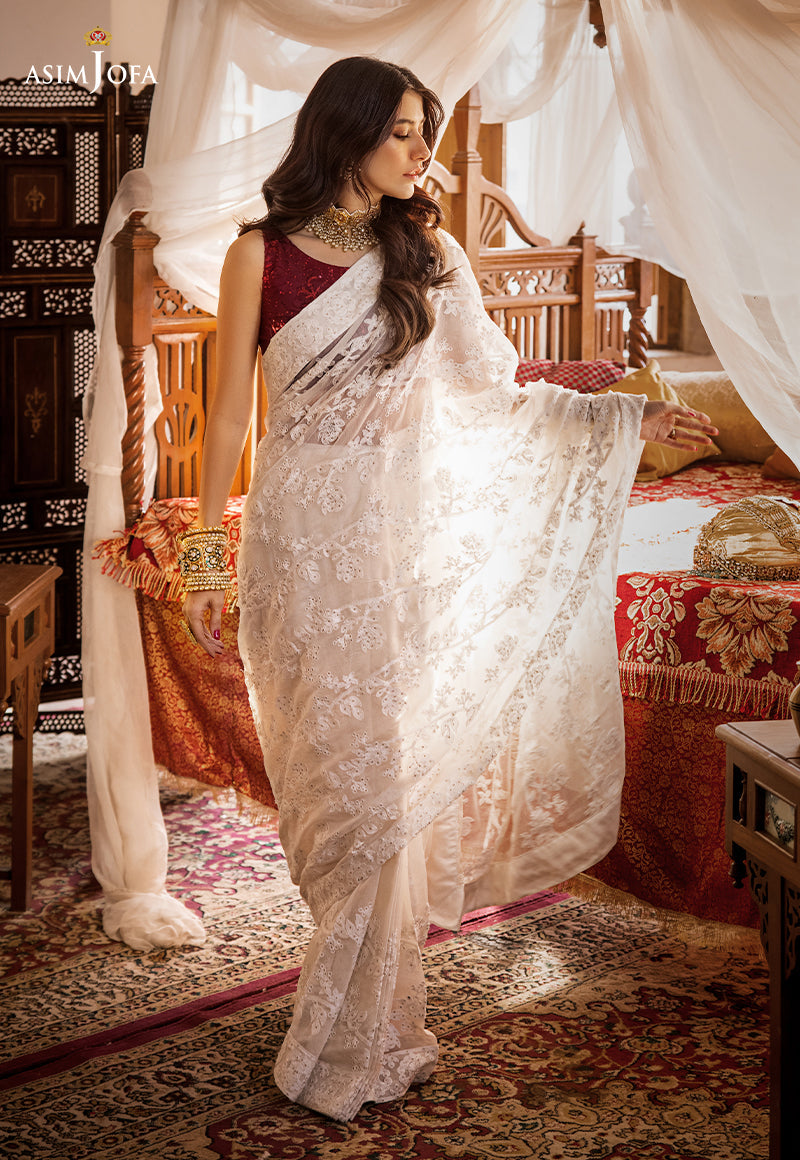 Ajso-218 Unstitched 3 Pcs Shirt Dupatta Trouser