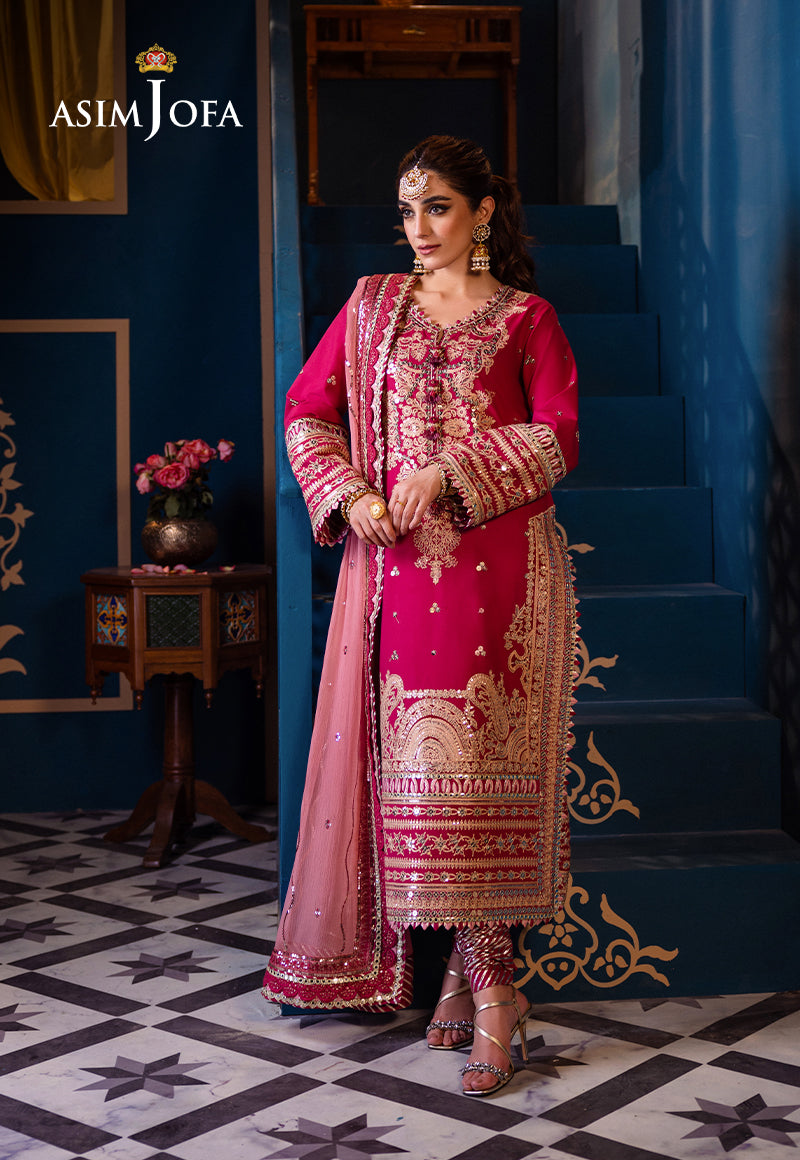 Ajfip-18 Embroidered Lawn Stitched 3 Pcs