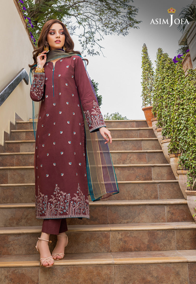 AJPE-35 (2-PC) EMBROIDERED CAMBRIC 2 PCS