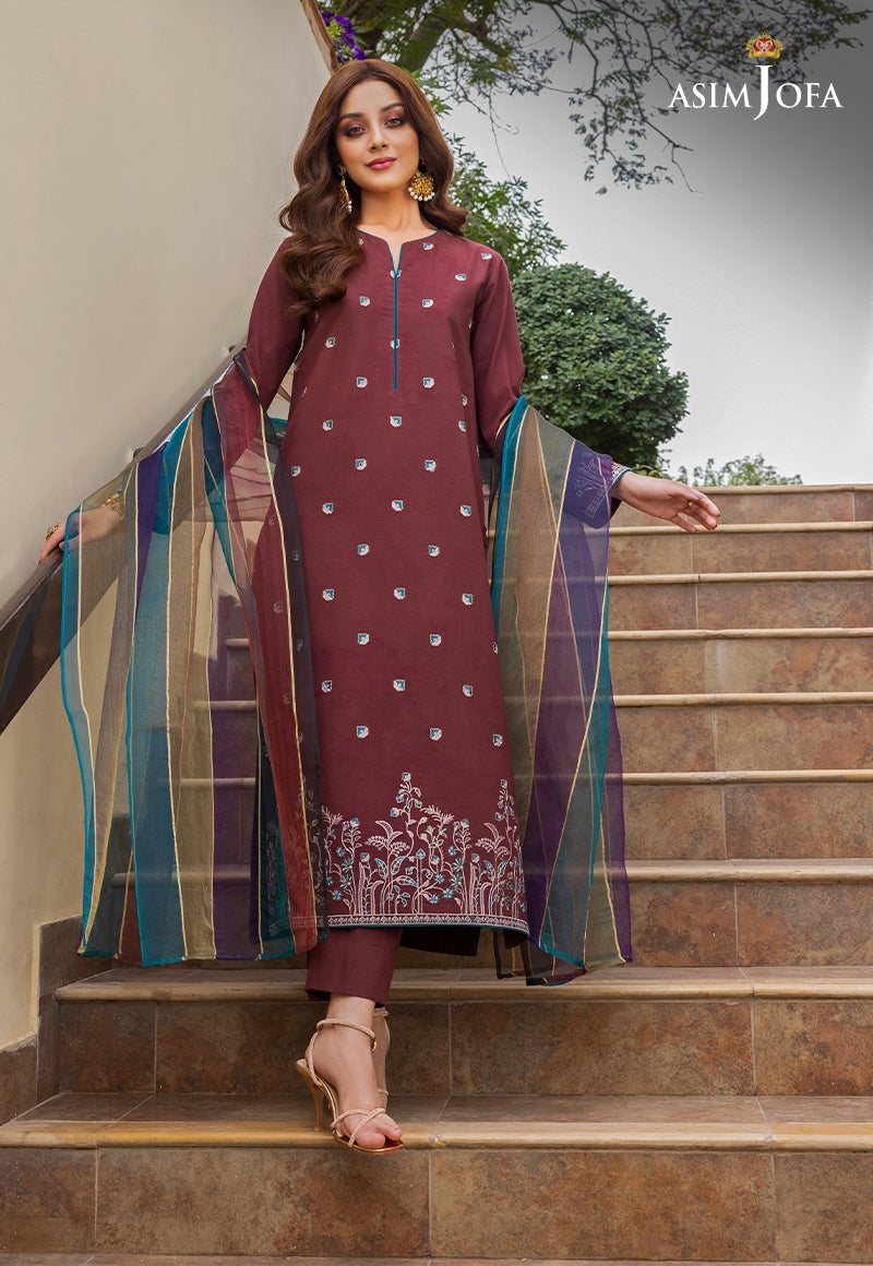 AJPE-35 (2-PC) EMBROIDERED CAMBRIC 2 PCS
