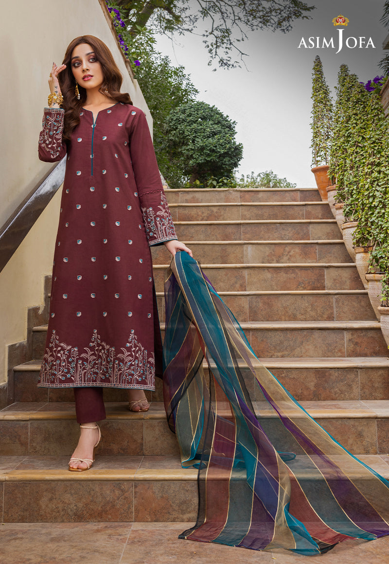AJPE-35 (2-PC) EMBROIDERED CAMBRIC 2 PCS