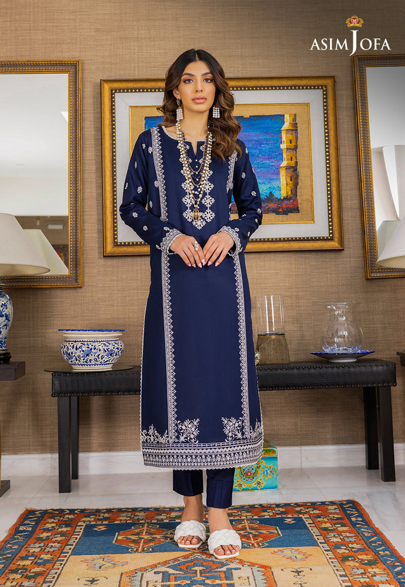 AJPE-29 (2-PC) EMBROIDERED SELF JACQUARD 2 PCS