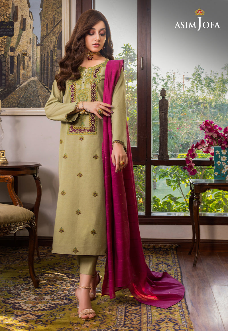 AJPE-41 (2-PC) EMBROIDERED CAMBRIC 2 PCS