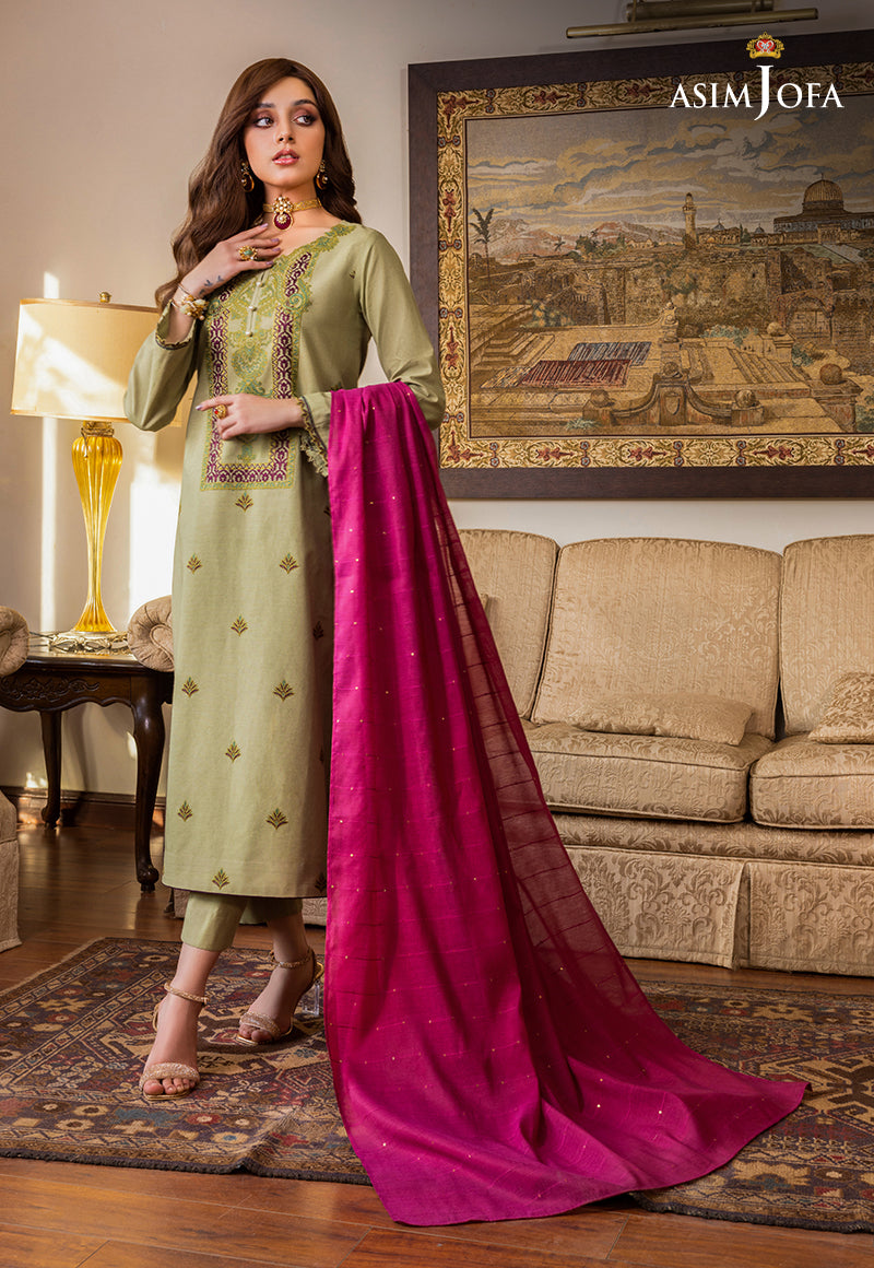 AJPE-41 (2-PC) EMBROIDERED CAMBRIC 2 PCS