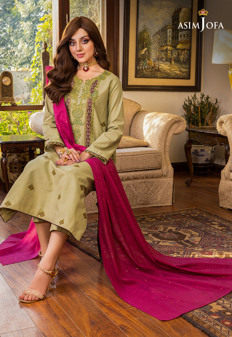AJPE-41 (2-PC) EMBROIDERED CAMBRIC 2 PCS