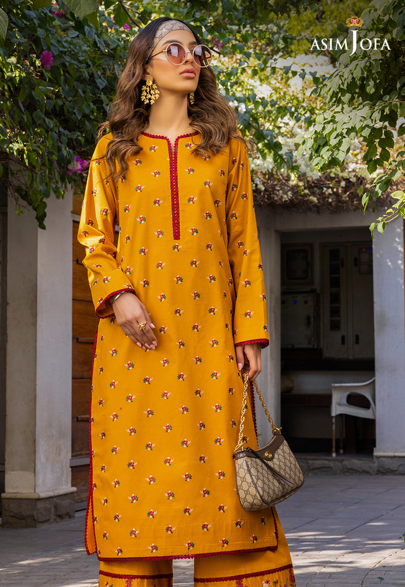 AJPB-158 PRINTED ARABIC LAWN STITCHED 3 PCS
