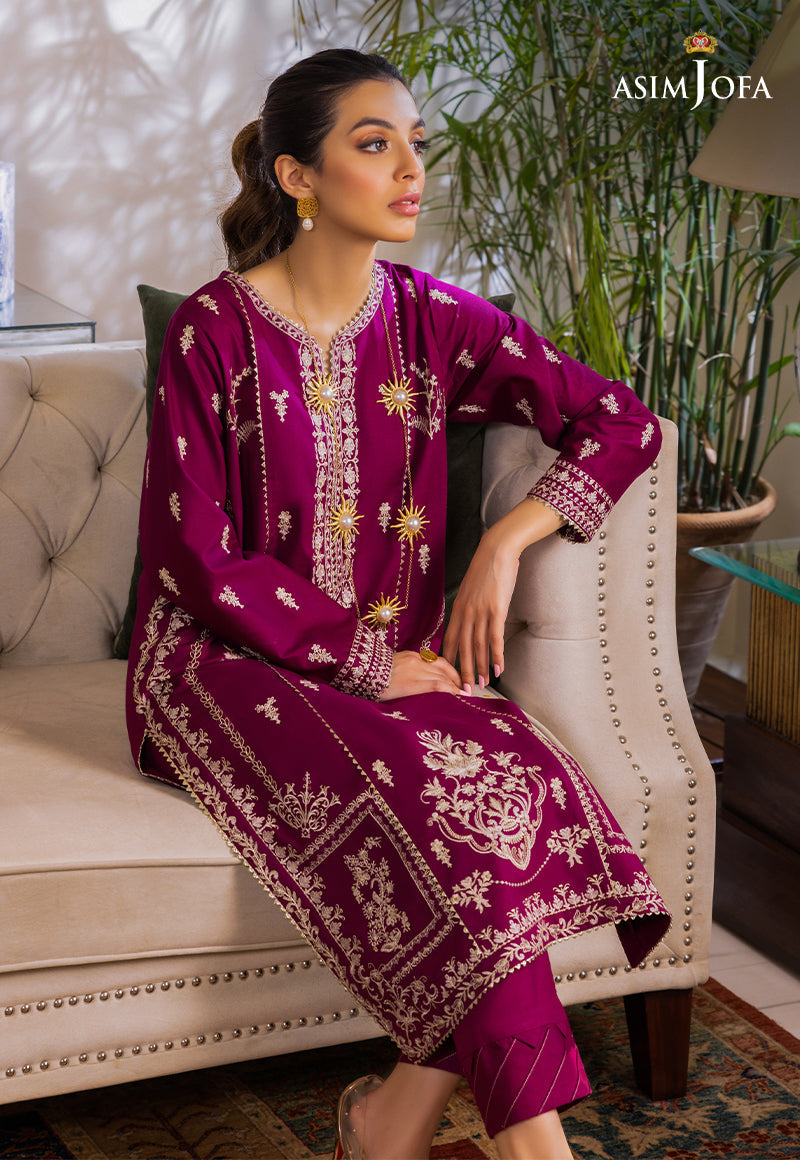 AJPE-18 (2-PC) EMBROIDERED CAMBRIC 2 PCS