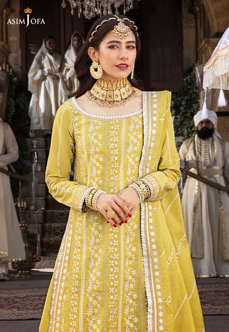 AJMQ-01 EMBROIDERED CHANDERI COTTON 3 PCS