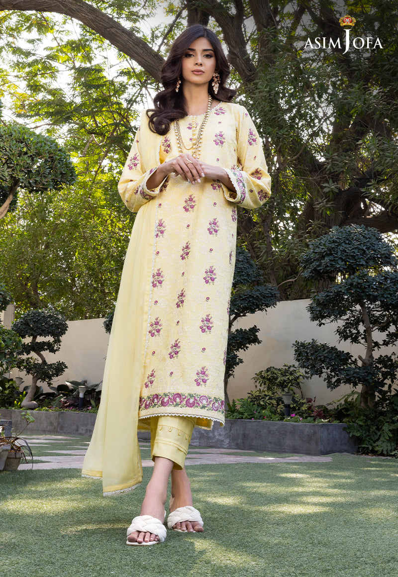 AJPE-10 (3-PC) EMBROIDERED CAMBRIC 3 PCS