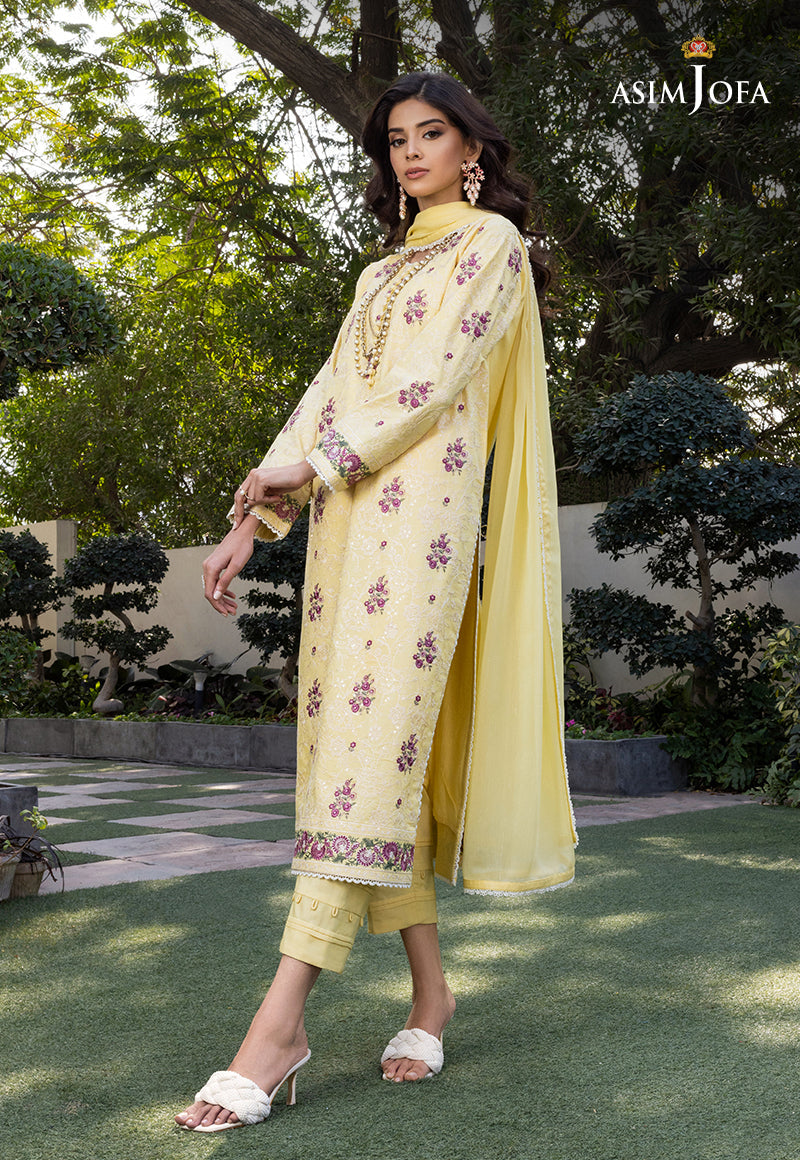 AJPE-10 (3-PC) EMBROIDERED CAMBRIC 3 PCS