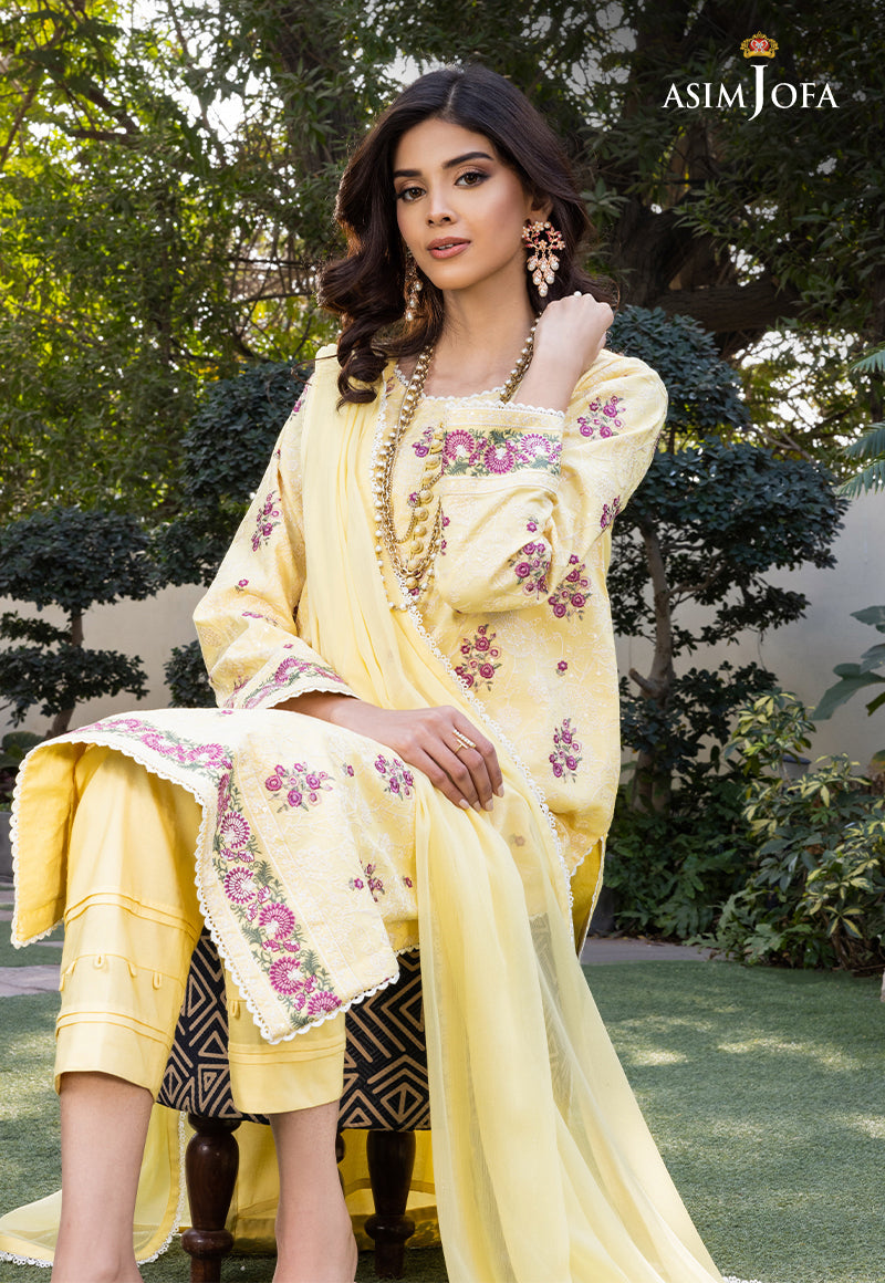AJPE-10 (3-PC) EMBROIDERED CAMBRIC 3 PCS