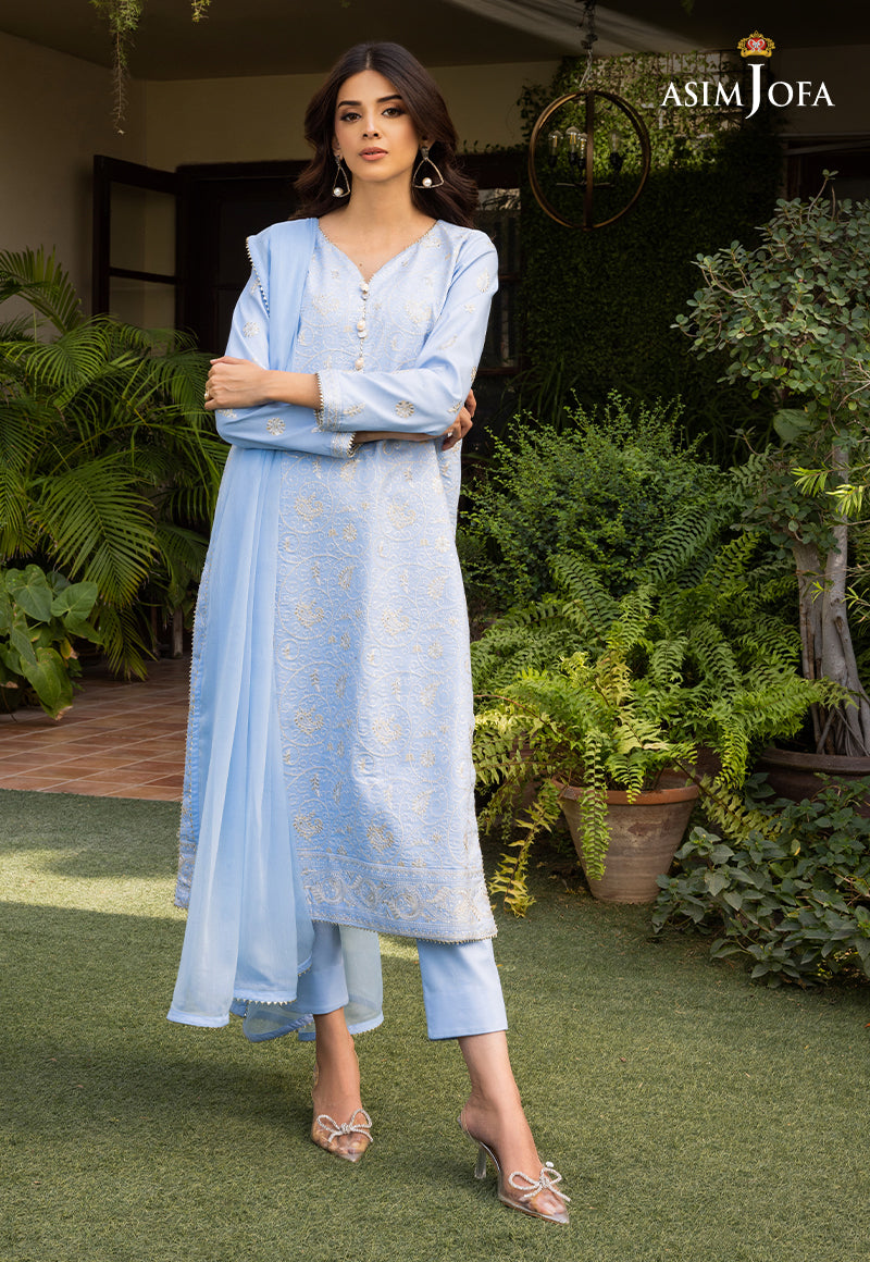 AJPE-13 (3-PC) EMBROIDERED CAMBRIC 3 PCS