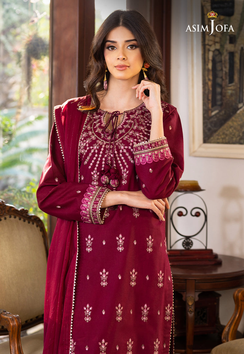 AJPE-04 (3-PC) EMBROIDERED CAMBRIC 3 PCS