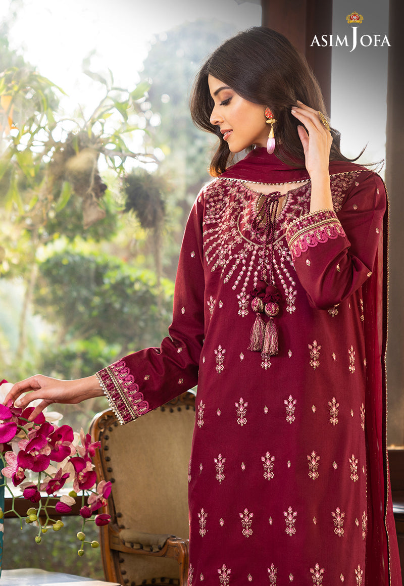 AJPE-04 (3-PC) EMBROIDERED CAMBRIC 3 PCS