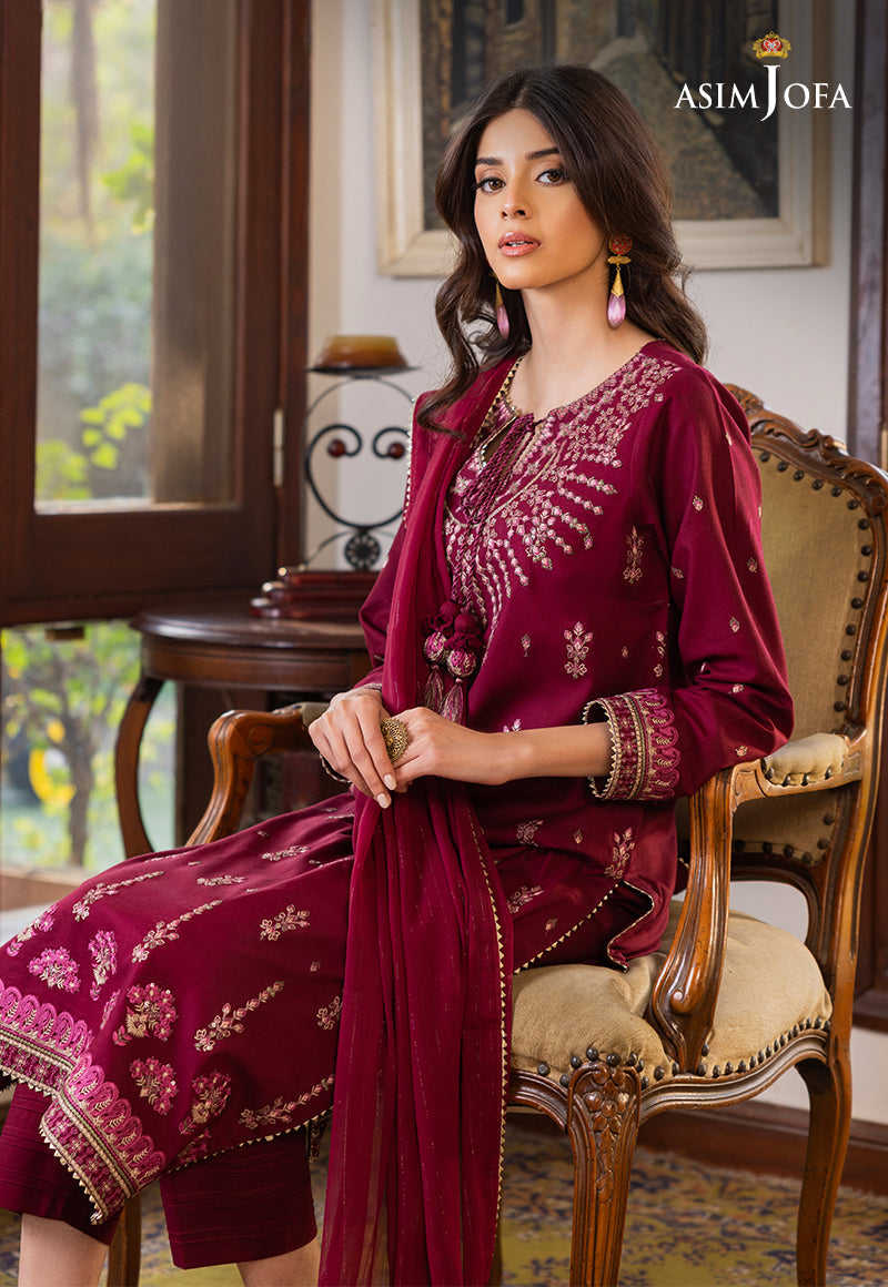 AJPE-04 (3-PC) EMBROIDERED CAMBRIC 3 PCS