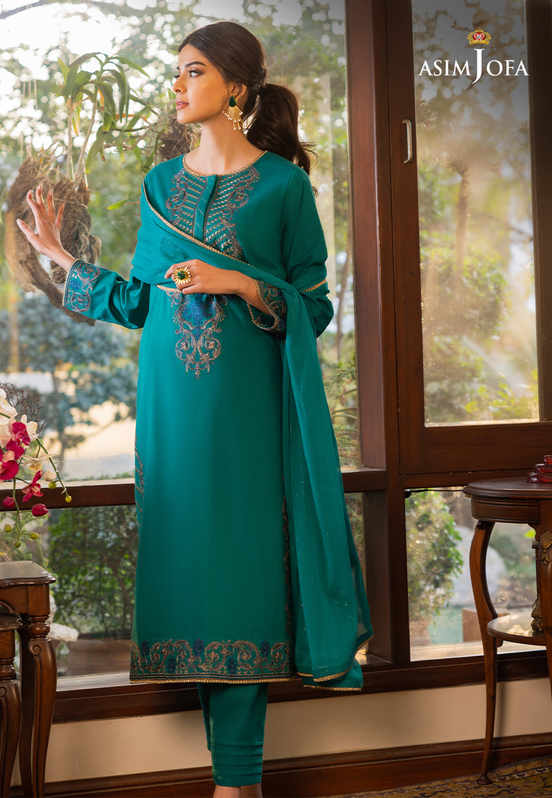 AJPE-19 (3-PC) EMBROIDERED CAMBRIC 3 PCS