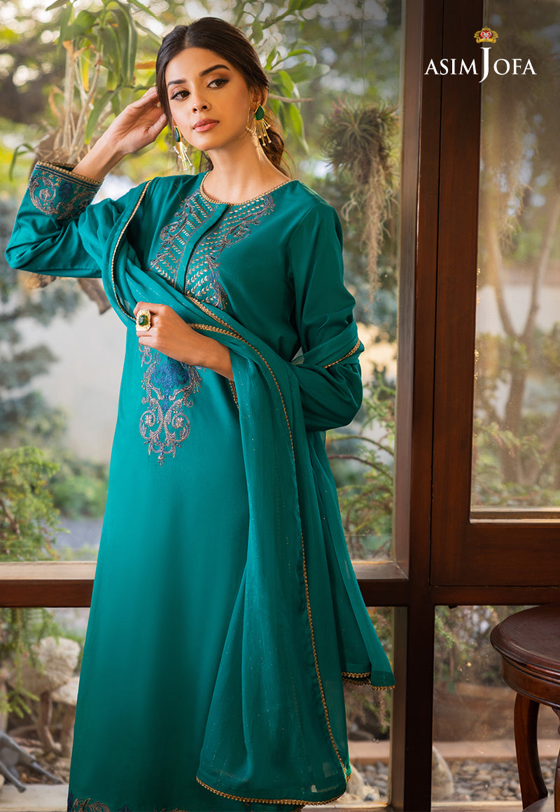 AJPE-19 (3-PC) EMBROIDERED CAMBRIC 3 PCS