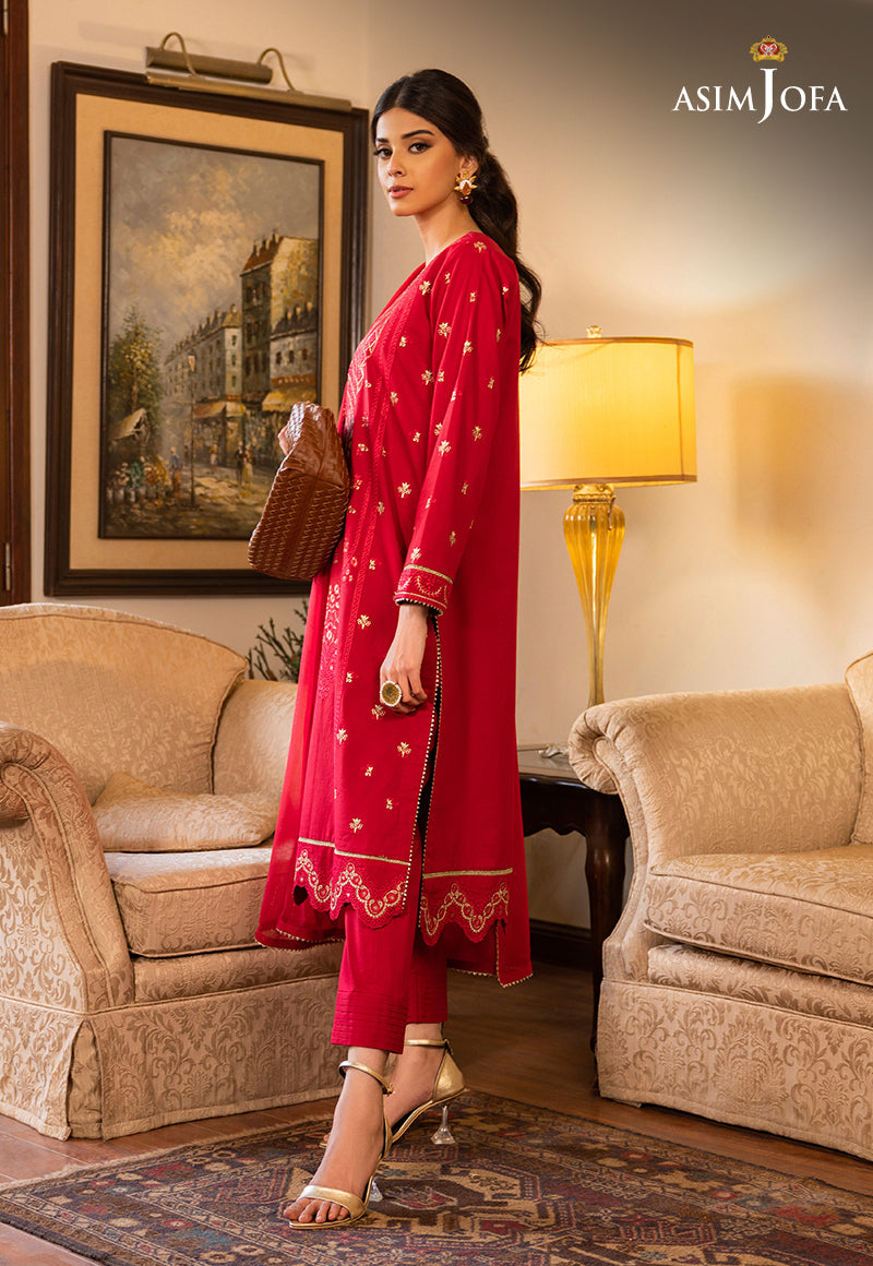 AJPE-22 (3-PC) EMBROIDERED CAMBRIC 3 PCS
