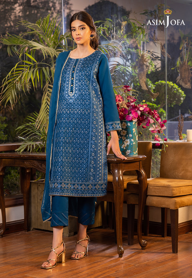 AJPE-07 (3-PC) EMBROIDERED CAMBRIC 3 PCS