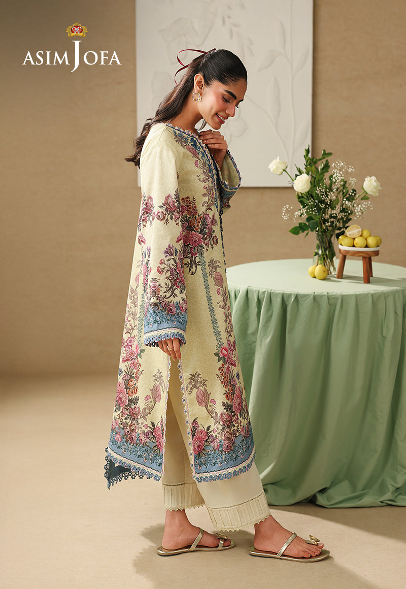 AJUBC-07 Printed Lawn Unstitched 3 Pcs