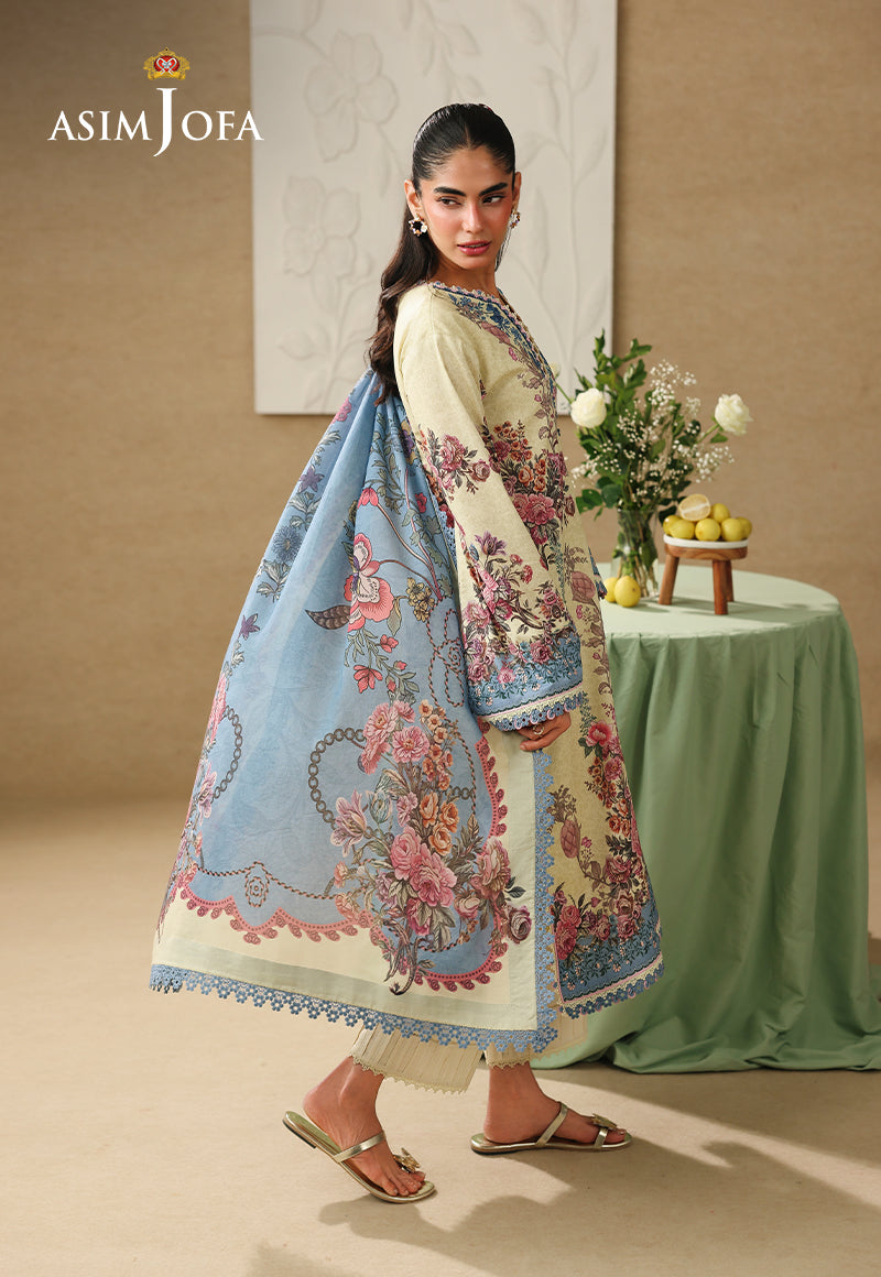 AJUBC-07 Printed Lawn Unstitched 3 Pcs