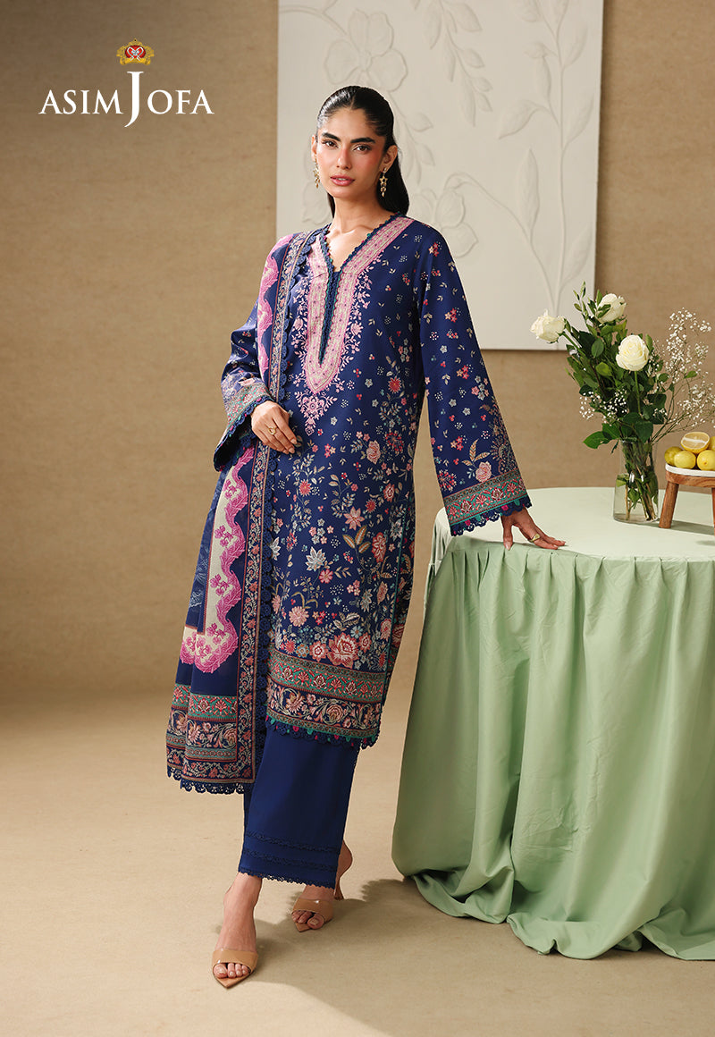 AJUBC-03 Printed Lawn Unstitched 3 Pcs
