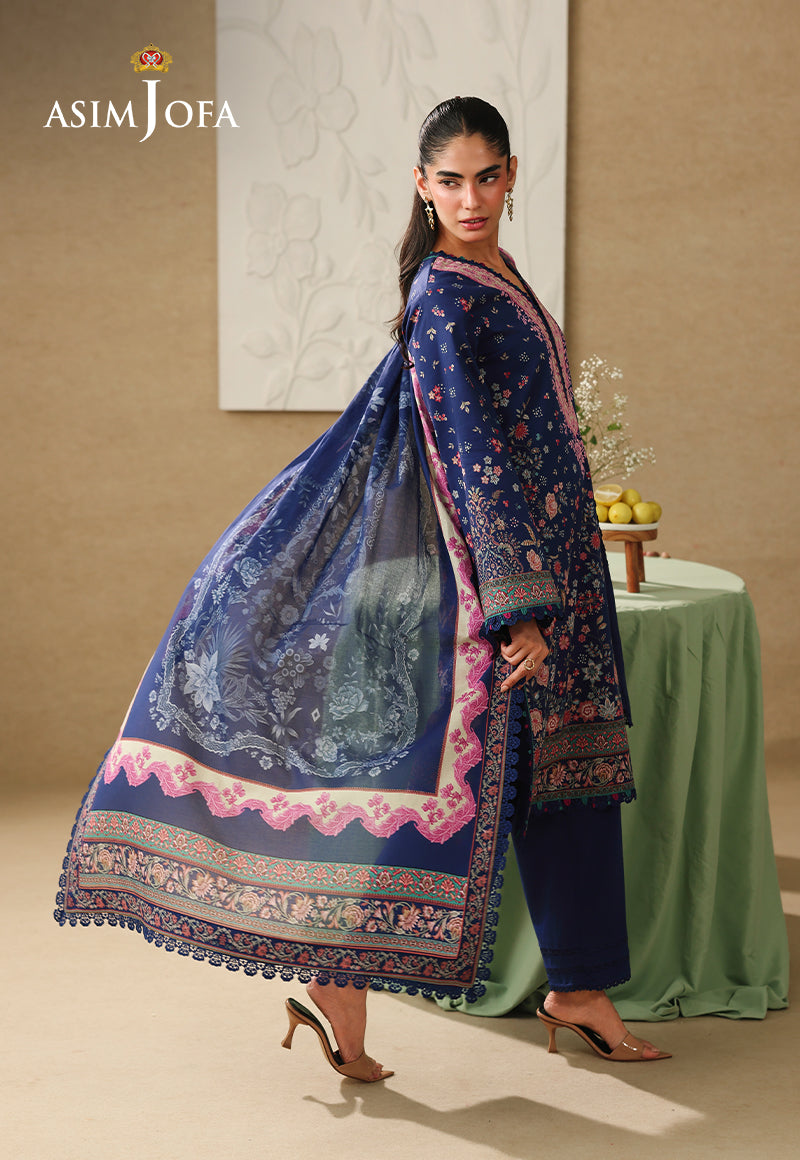 AJUBC-03 Printed Lawn Unstitched 3 Pcs