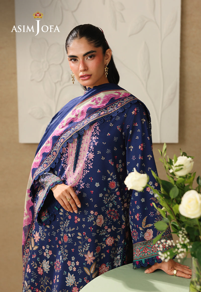 AJUBC-03 Printed Lawn Unstitched 3 Pcs