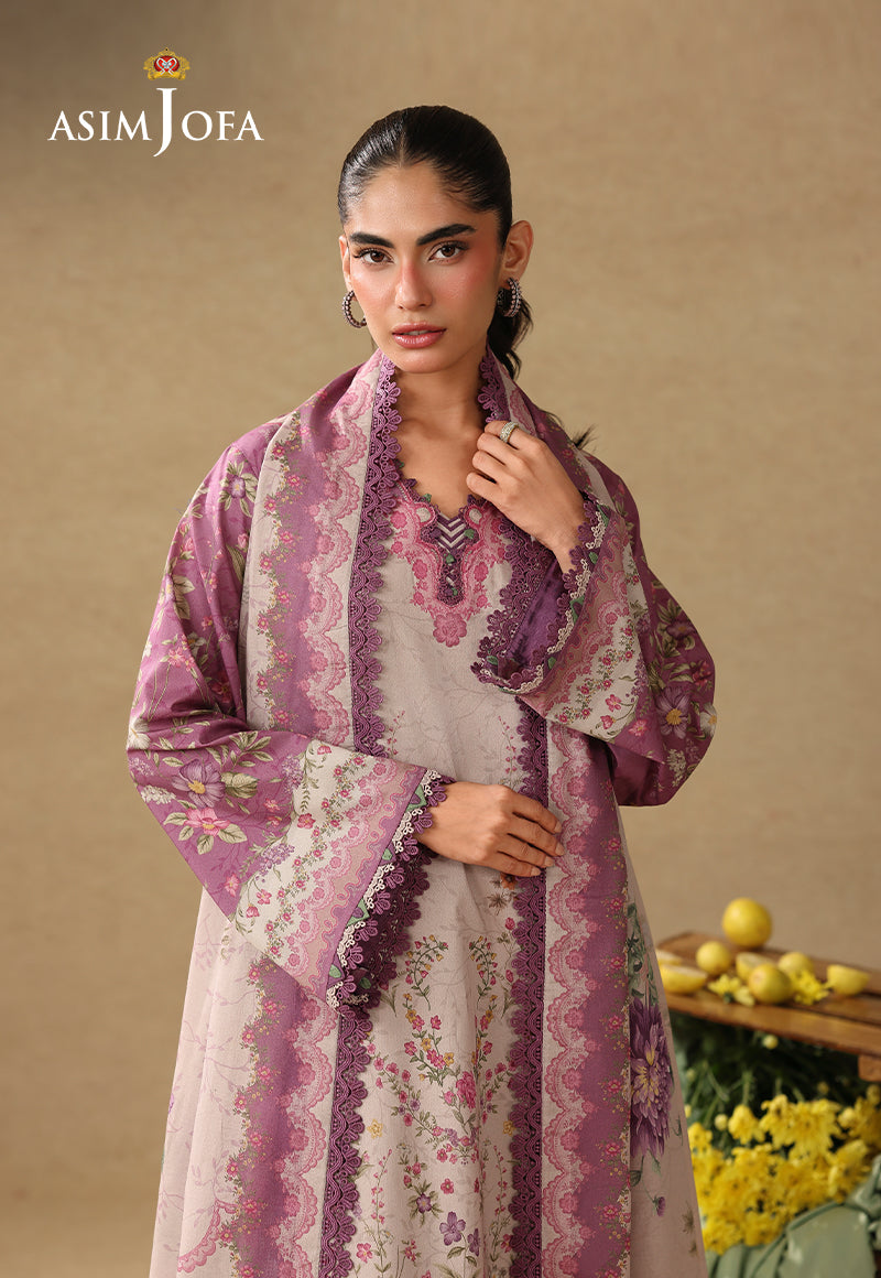 AJUBC-04 Printed Lawn Unstitched 3 Pcs