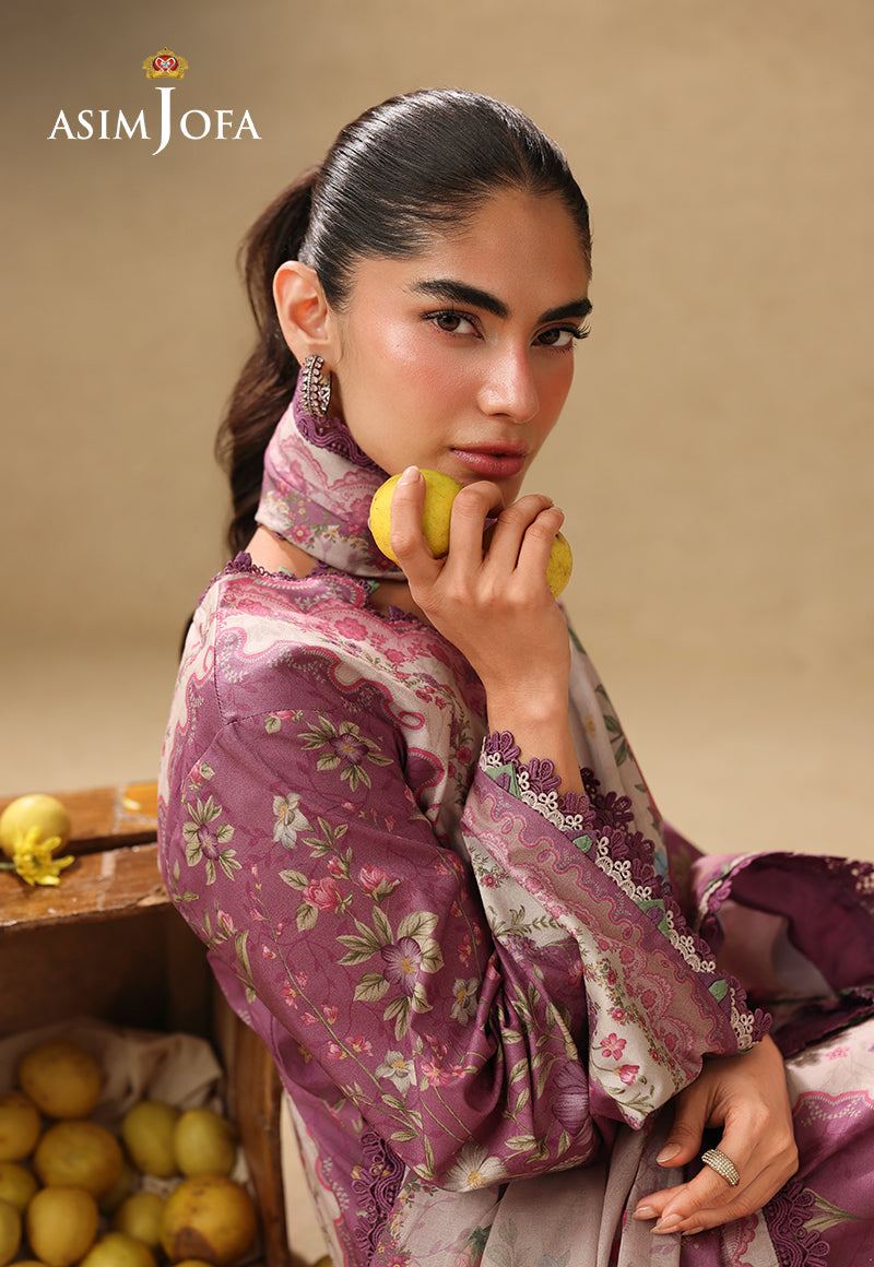 AJUBC-04 Printed Lawn Unstitched 3 Pcs