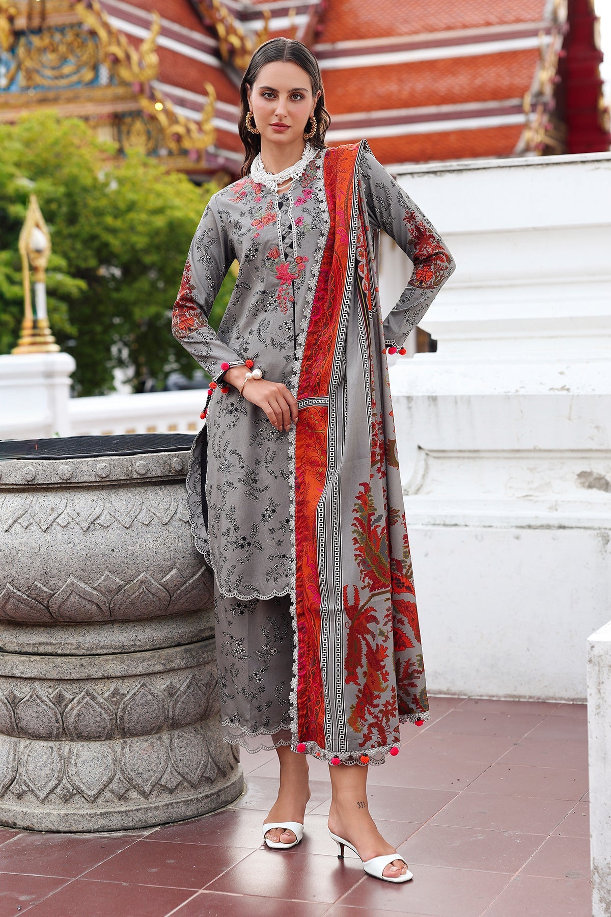 3-pc Unstitched Embroidered Staple DSCW5-03