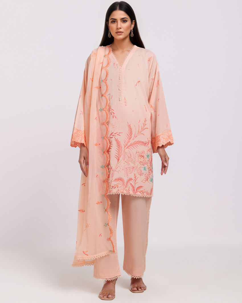L-Peach-Cambric-3 Piece (WPS25SE3107)