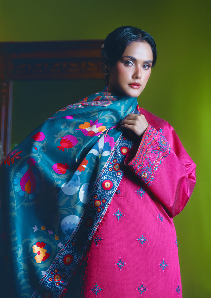 Carmine-Cotton-Silk-3 Piece (WP3PSSW25S10N3)