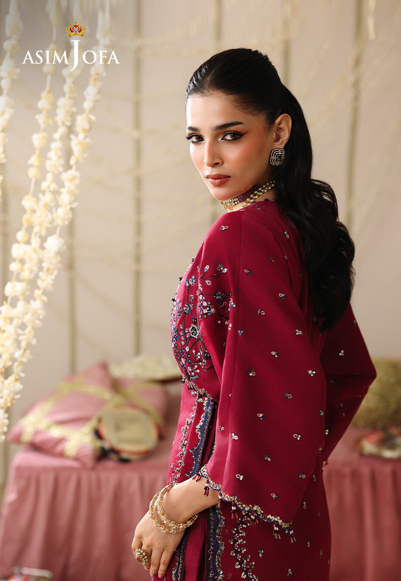 AJUFC-07 Embroidered Chiffon Unstitched 2 Pcs