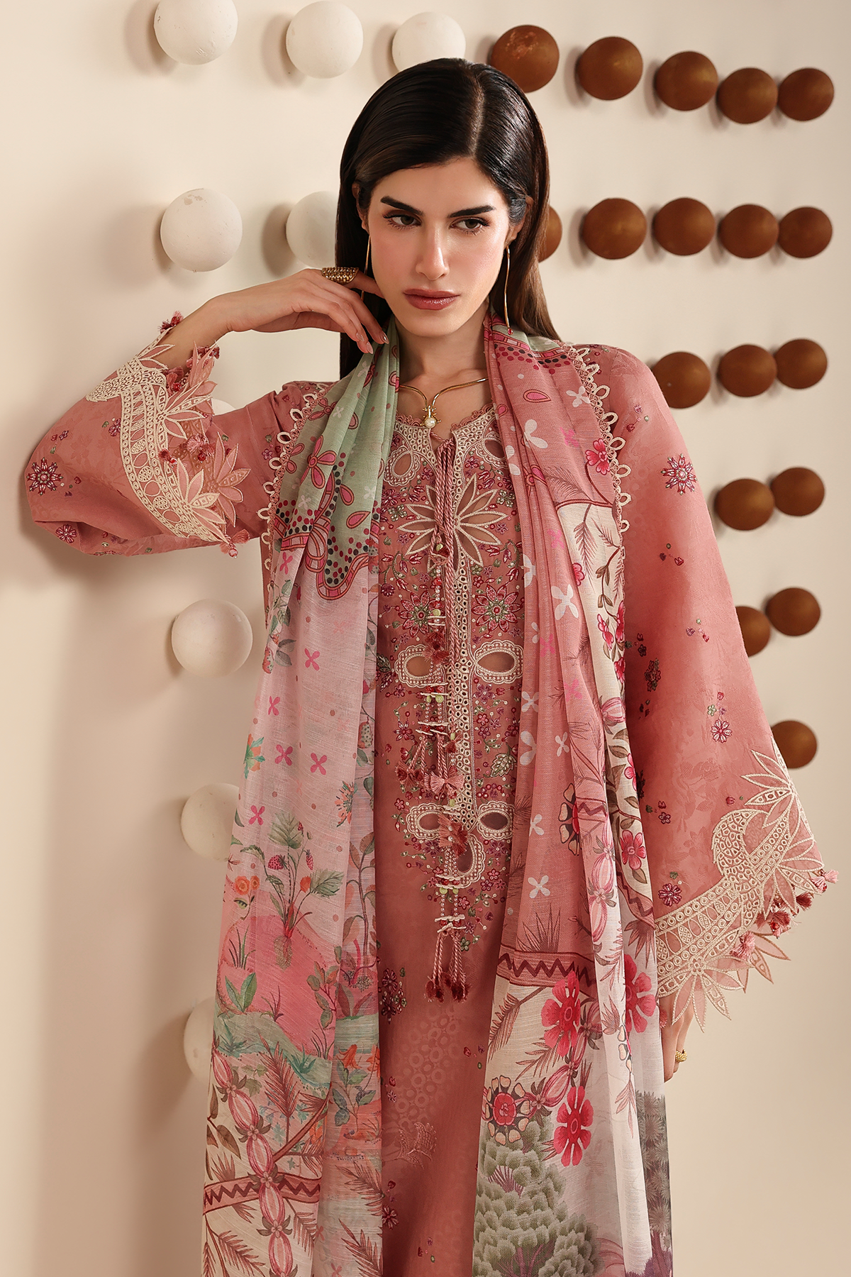 EMBROIDERED LAWN IL26-D04