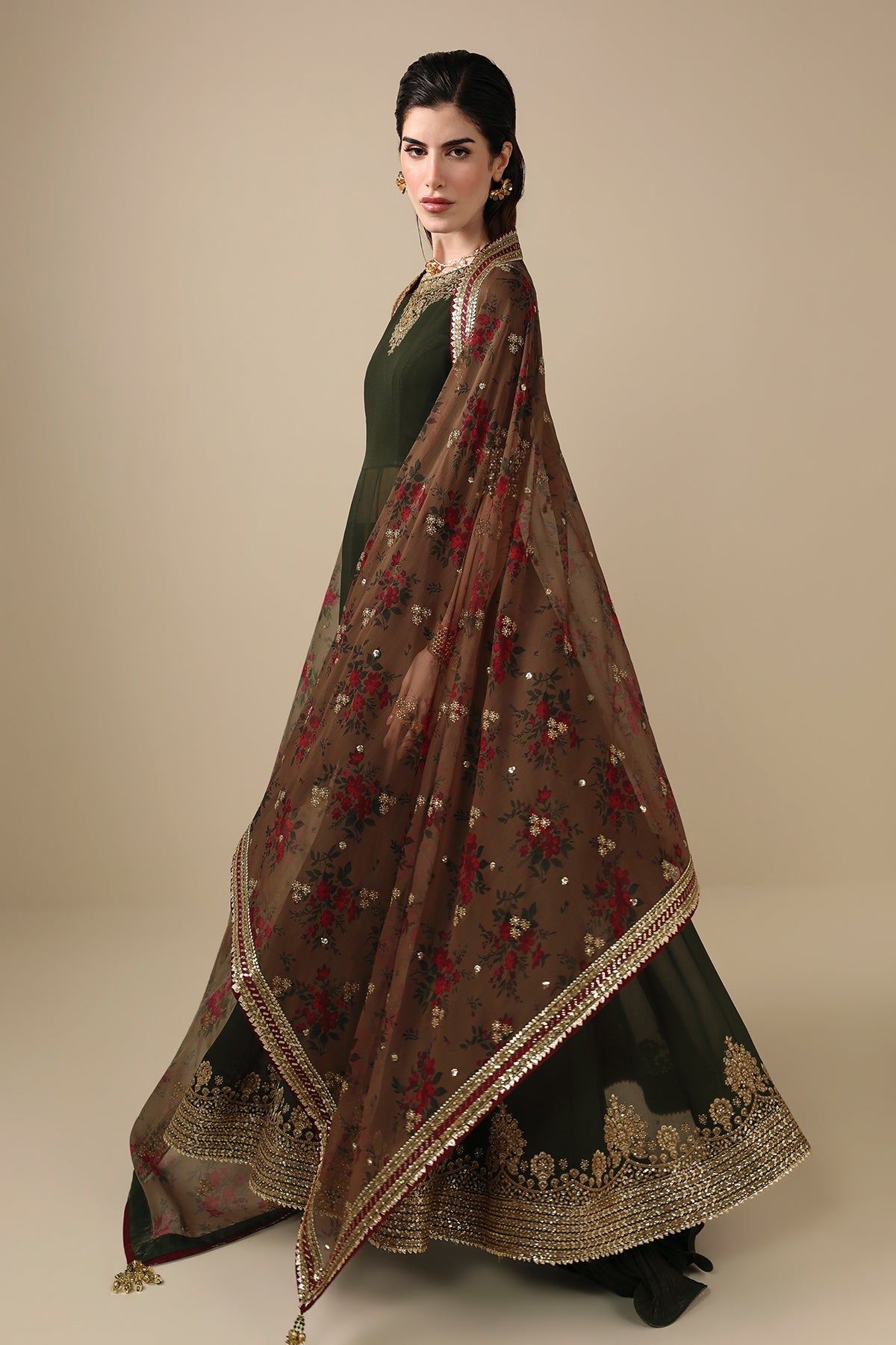 EMBROIDERED CHIFFON UC-3121