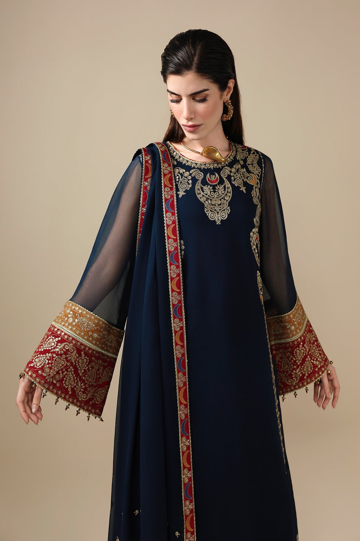 Embroidered Chiffon Uc-3119