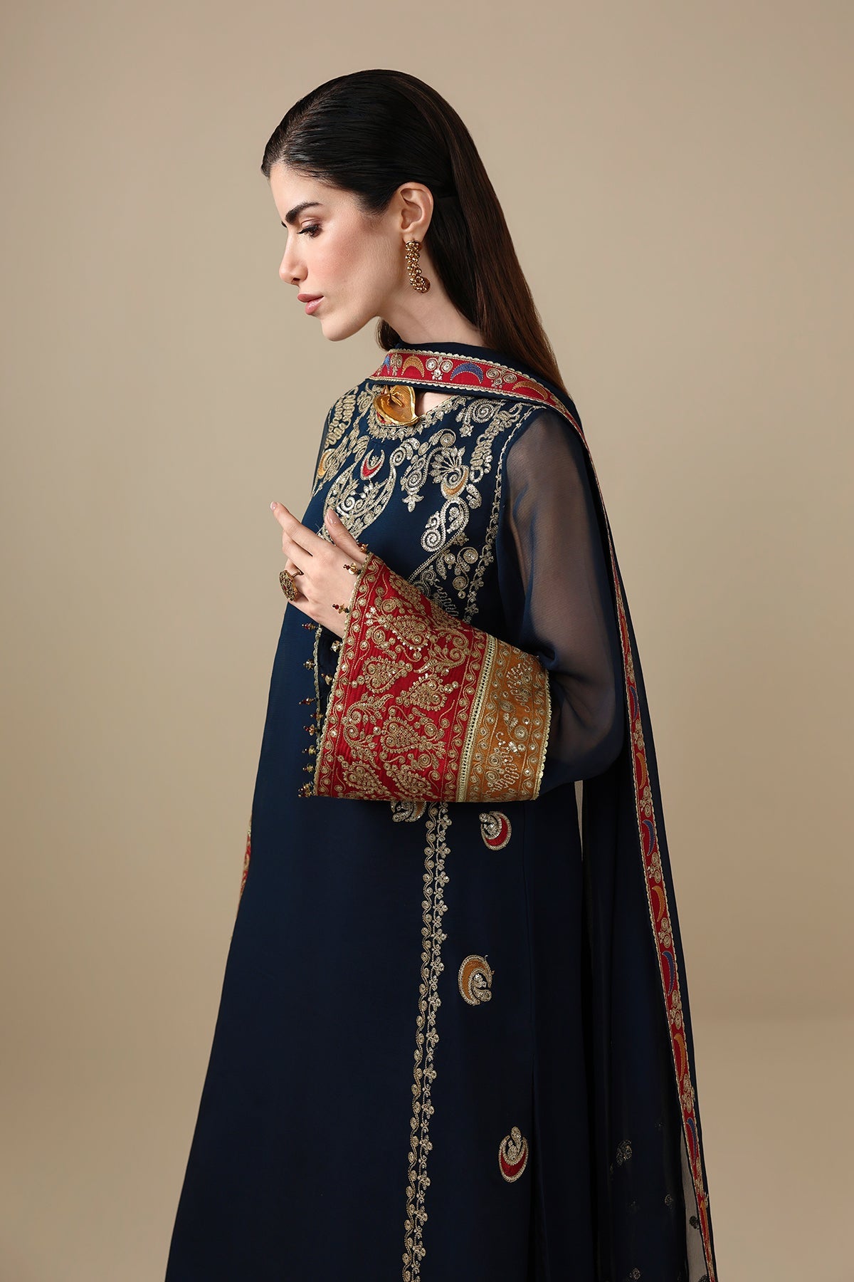 Embroidered Chiffon Uc-3119