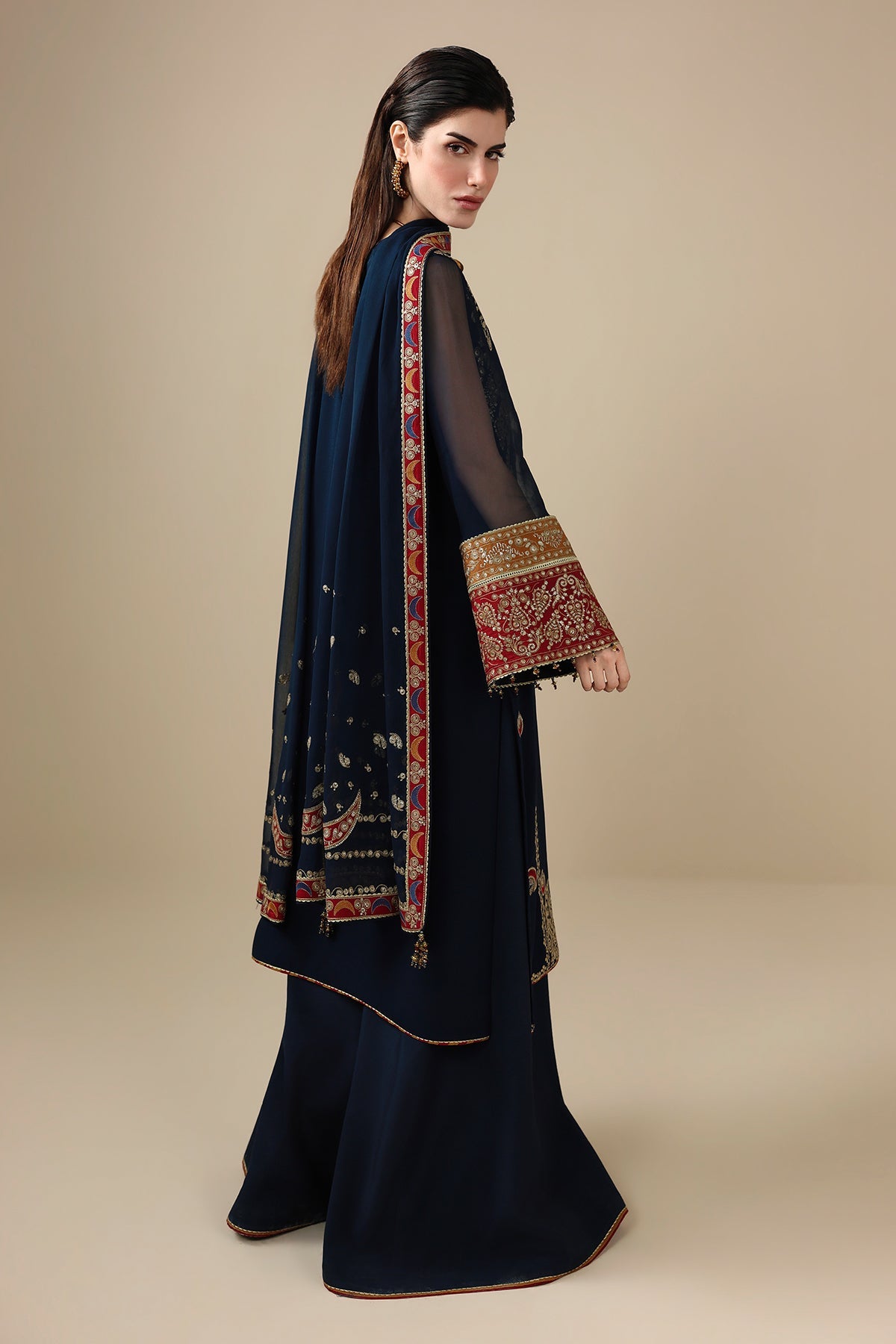 Embroidered Chiffon Uc-3119