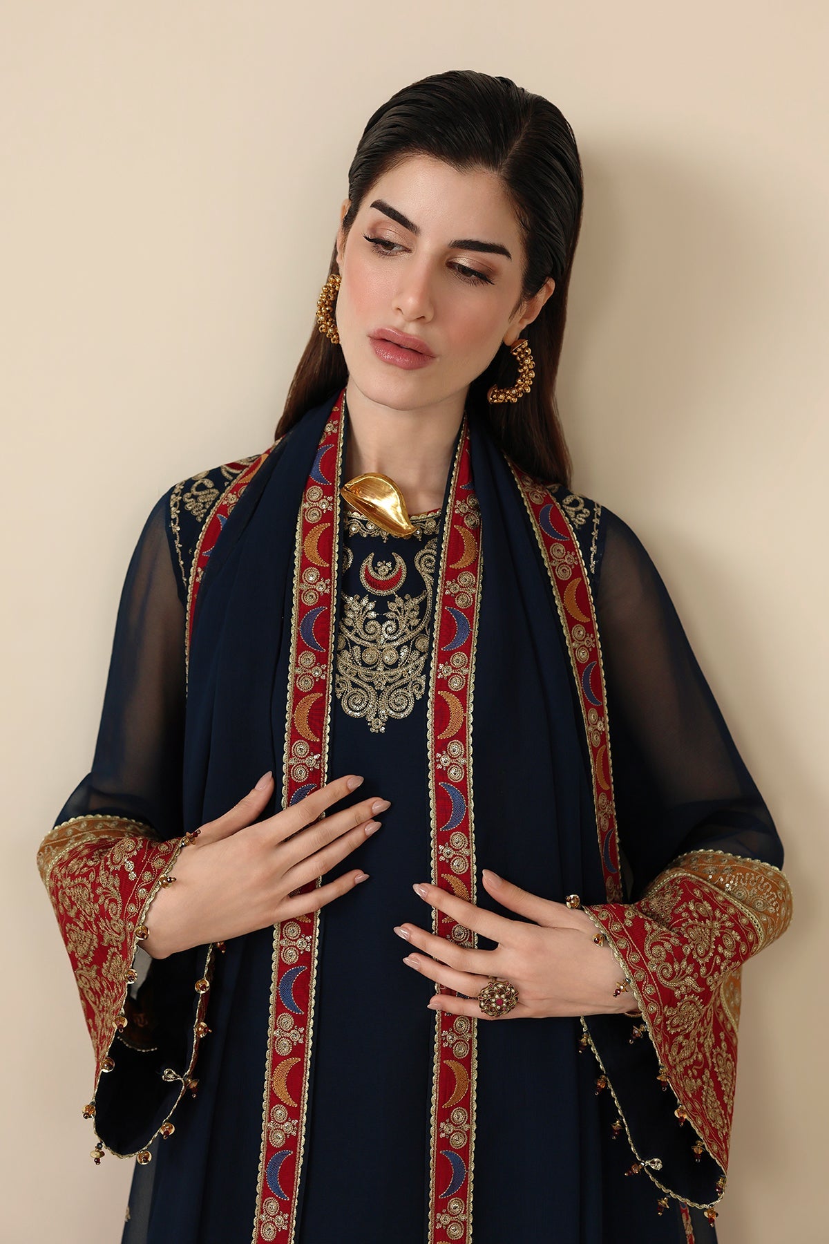 Embroidered Chiffon Uc-3119