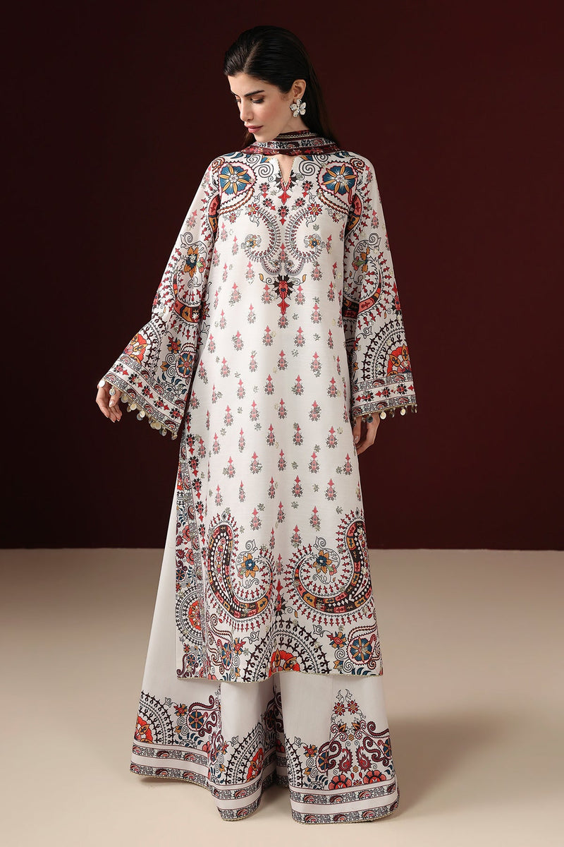 EMBROIDERED RAW SILK UR-7088