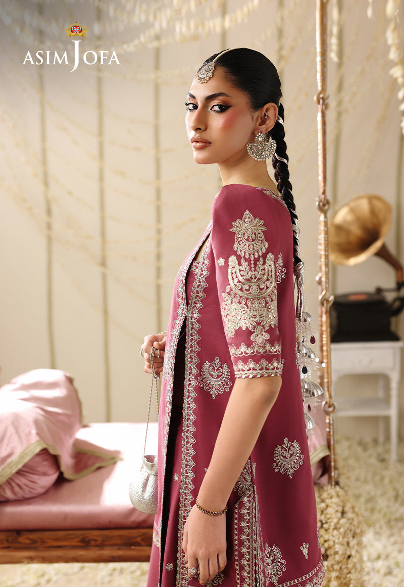 AJUFC-10 Embroidered Boski Silk Unstitched 2 Pcs