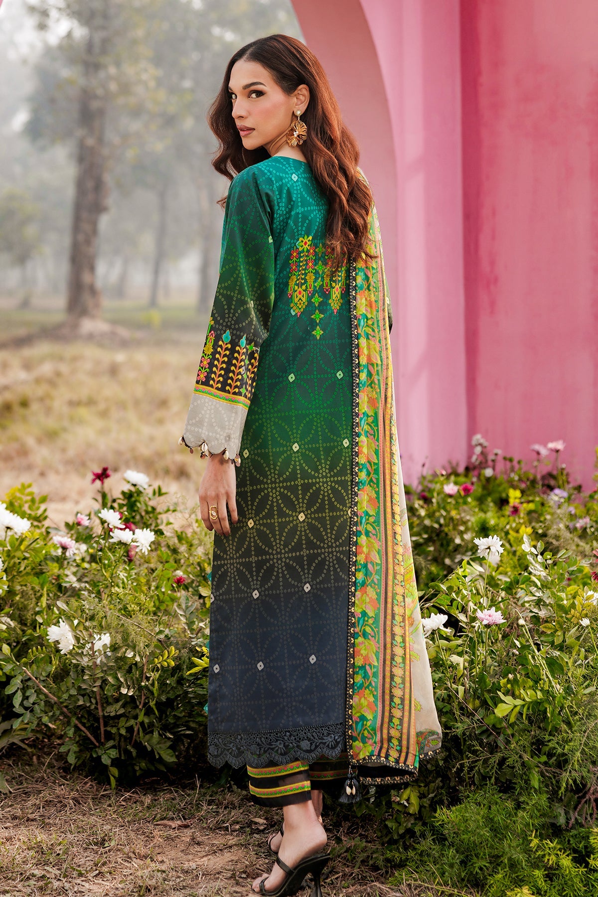 3-PC Unstitched Embroidered Lawn Collection CRB6-01
