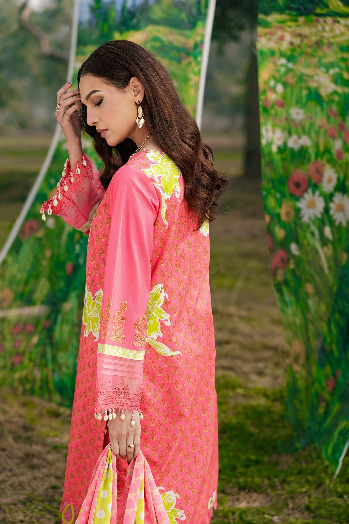 3-PC Unstitched Embroidered Lawn Collection CC6-18